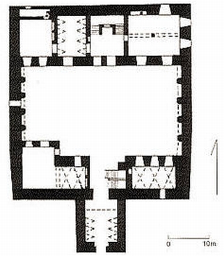 Zamek w Besiekierach I po. XIX w. - plan zamku